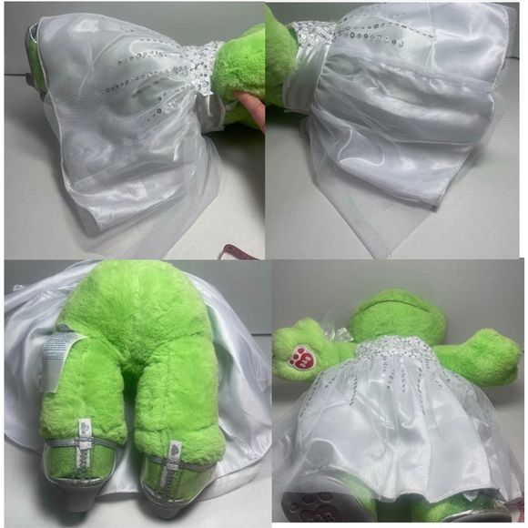 NWOT Build a Bear Spring Green Frog with Princess Outfit PRICE VERY FIRM - Picture 8 of 16